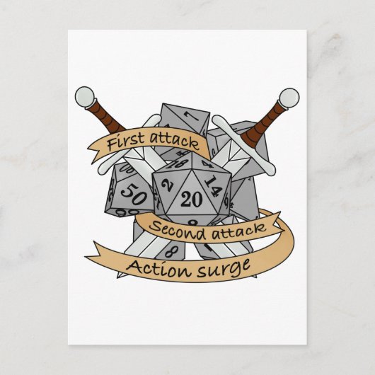 Fighter Dice Design 案内ポストカード (正面)