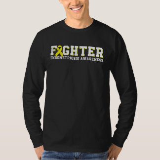 Fighter Endometriosis Awareness Month Ribbon Endo  Tシャツ