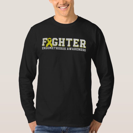 Fighter Endometriosis Awareness Month Ribbon Endo  Tシャツ (正面)
