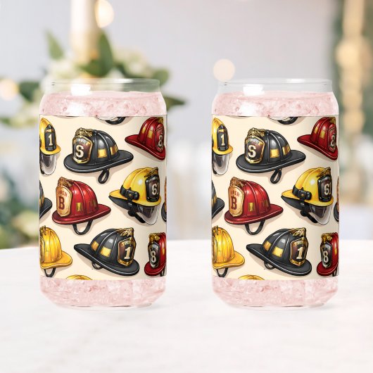 Fighter helmet pattern ガラス缶 (インサイチュ (ウェディング))