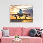Fighter jet キャンバスプリント (インサイチュ (リビング))