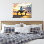 Fighter jet キャンバスプリント (インサイチュ (寝室))