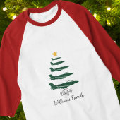 Fighter Jet Christmas Tree Family Matching Shirt Tシャツ