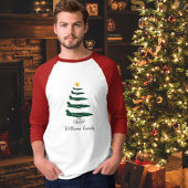 Fighter Jet Christmas Tree Family Matching Shirt Tシャツ