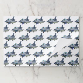 Fighter Jet Military Paper Placemats ペーパーパッド