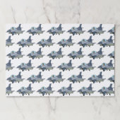 Fighter Jet Military Paper Placemats ペーパーパッド (正面)