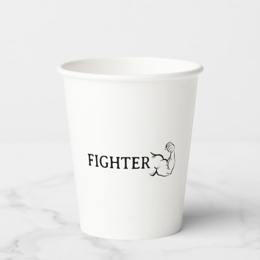 Fighter mug 紙コップ (裏面)
