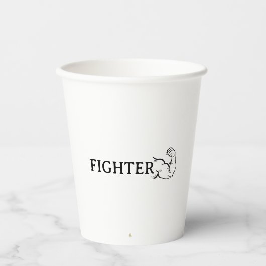 Fighter mug 紙コップ (正面)