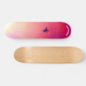 Fighter Plane, Red Sky スケートボード (横)