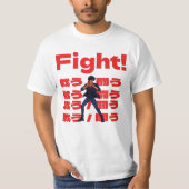 Fighter with 90s Retro Anime Style Tシャツ (正面)