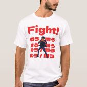 Fighter with 90s Retro Anime Style Tシャツ (正面)