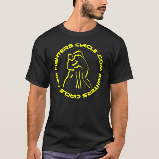 FightersCircle.comの黒いTシャツ Tシャツ