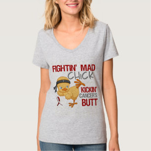 Fightinのひよこの咽喉癌 Tシャツ