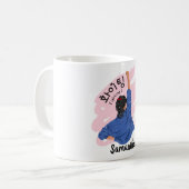 FIGHTING 화이팅 – ハングル（幸運） コーヒーマグカップ (正面左)