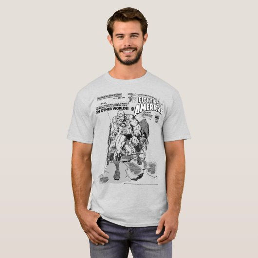  'Fighting American' Action Comic T-Shirt Tシャツ (正面フル)