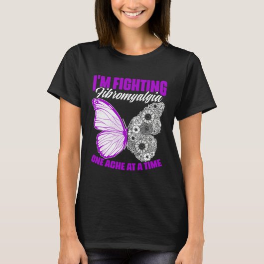 Fighting Fibromyalgia  Fibro Survivor Fibromyalgia Tシャツ (正面)