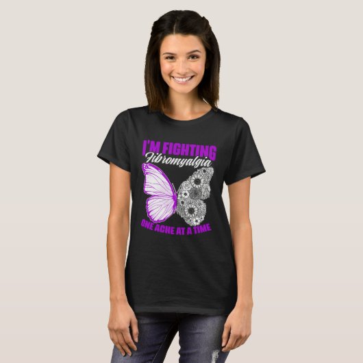 Fighting Fibromyalgia  Fibro Survivor Fibromyalgia Tシャツ (正面フル)