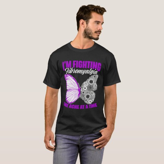 Fighting Fibromyalgia  Fibro Survivor Fibromyalgia Tシャツ (正面フル)