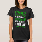 Fighting with a smile Cerebral Palsy Awareness Tシャツ (正面)