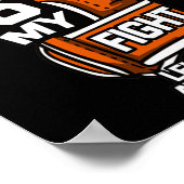 Fightteaは私のFighttea Leukemia認識度サポーター ポスター (角)