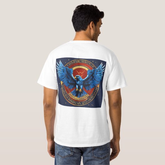 Fighty Crystal EagleアイコンTシャツ： Unleash Tシャツ (裏面フル)