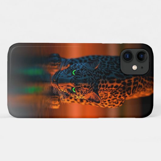 Fighty Leopard iPhone 16ケース Case-Mate iPhoneケース (裏面(横))