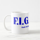 FIGJAM -青い コーヒーマグカップ (左)