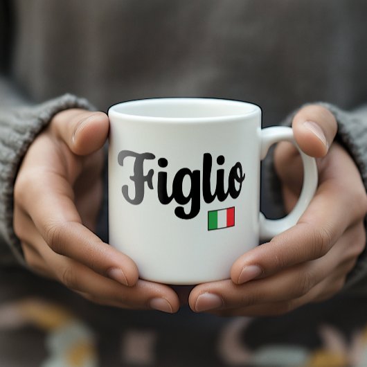 Figlio Italian Flag Mug - Italian Son Gift コーヒーマグカップ