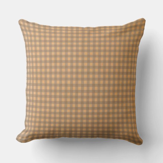 figs custom gingham throw pillow クッション (正面)