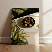 figs in fruit bowl - minimalist wall art ポスター