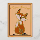 Figs Seasons Greetings Foil Holiday Card 箔シーズンカード (正面)