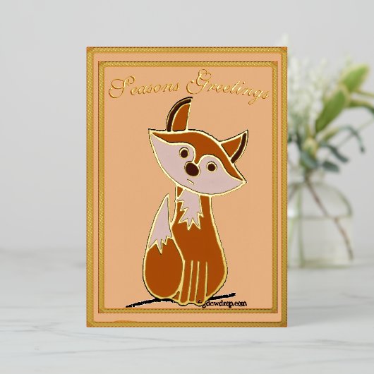 Figs Seasons Greetings Foil Holiday Card 箔シーズンカード (立ち正面)