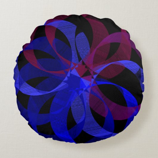 Figure 8 Geometric Round Pillow ラウンドクッション (正面)