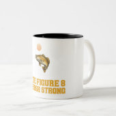 Figure Eight Musky Finish Strong Fishing Gift ツートーンマグカップ (正面右)