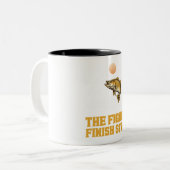 Figure Eight Musky Finish Strong Fishing Gift ツートーンマグカップ (正面左)