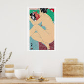 Figure Holding Two Cats 1920s-30s Matchbox ポスター (キッチン)