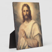 Figure Of Jesus Christ By Heinrich Hofmann フォトプラーク (側面)