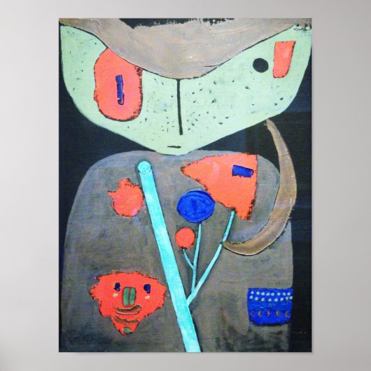 Figure of the Oriental Theater, Paul Klee ポスター (正面)