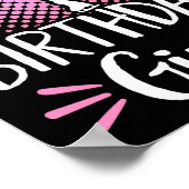 Figure Skater Birthday Girl Ice Skating ポスター (角)