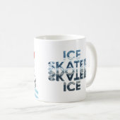 Figure Skater with score cards - Mugs コーヒーマグカップ (正面右)
