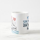 Figure Skater with score cards - Mugs コーヒーマグカップ (中央)