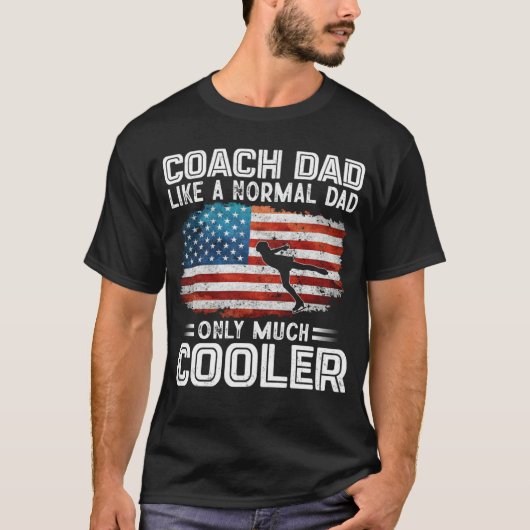Figure Skating Coach Dad Figure Skating Players US Tシャツ (正面)