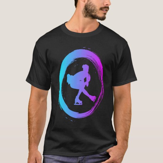 figure skating dance ice skate figure skater tシャツ (正面)