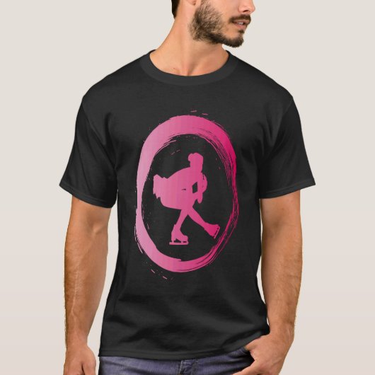 figure skating dance ice skate figure skater tシャツ (正面)