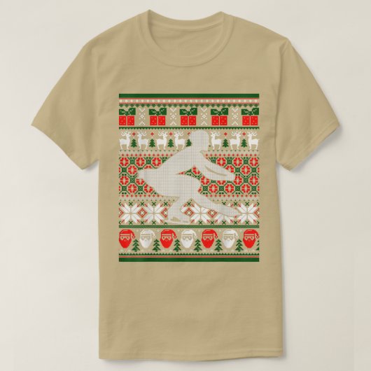 Figure Skating Dancer Ice Skate Dancing Happy Holi Tシャツ (デザイン正面)