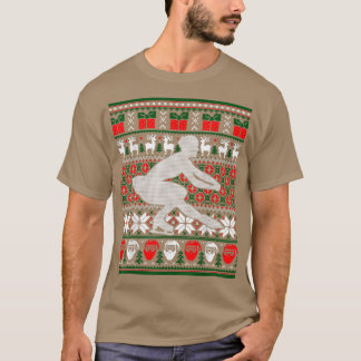 Figure Skating Dancer Ice Skate Dancing Happy Holi Tシャツ