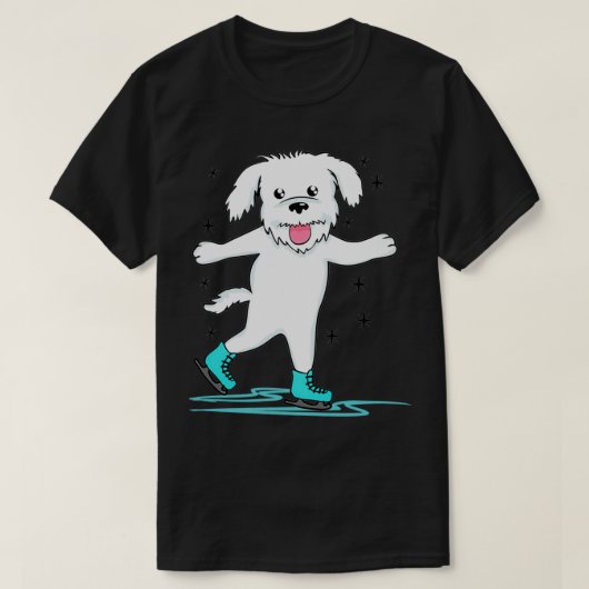Figure Skating Dog Dogs Cute Pet Tシャツ (デザイン正面)