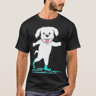Figure Skating Dog Dogs Cute Pet Tシャツ