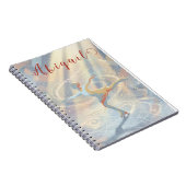 Figure Skating Ice Skating skates custom name ノートブック (右側)