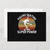 Figure skating is my superpower Winter sports ポストカード (正面/裏面)